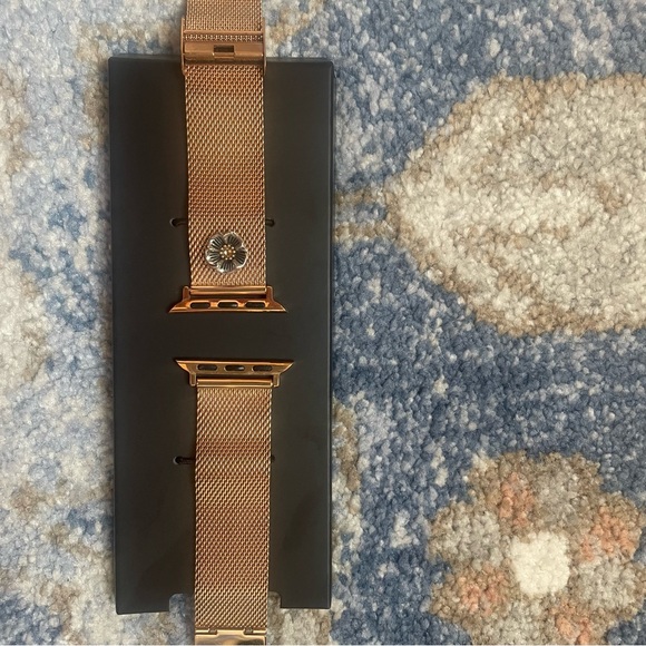 Coach Rose Gold Apple Watch Band - Picture 2 of 11